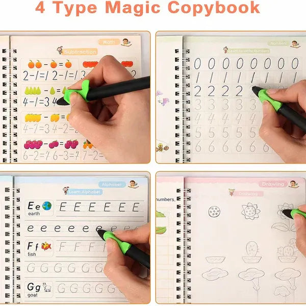 Magic Practice Copybook (4 Book + 10 Refill) (A-127)