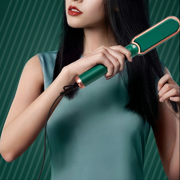 Hair Straightener brush for Women & Men, Hair Styler, Straightener Machine Brush/PTC Heating Electric Straightener with 5 Temperature Control (Multi colour)
