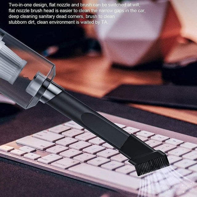 3-in-1 Portable Car Vacuum Cleaner with Blower Cordless Vacuum Cleaner with Anti-Bacterial Cleaning (Multicolor)