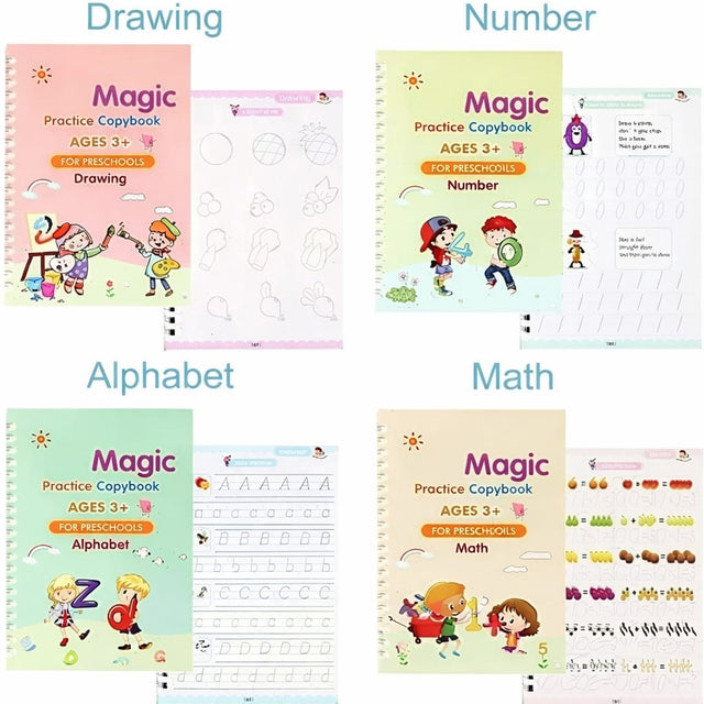 Magic Practice Copybook (4 Book + 10 Refill) (A-127)