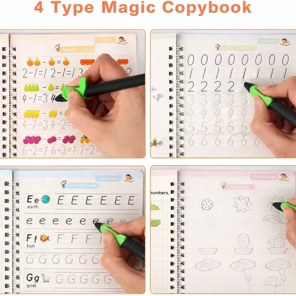 Magic Practice Copybook (4 Book + 10 Refill) (A-127)