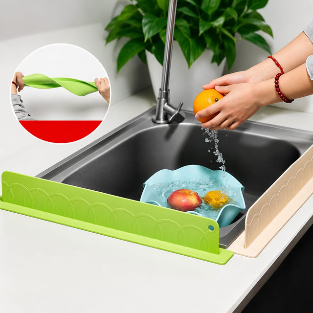 Kitchen Water Splash Guard Sink Splashback for Dish Washing