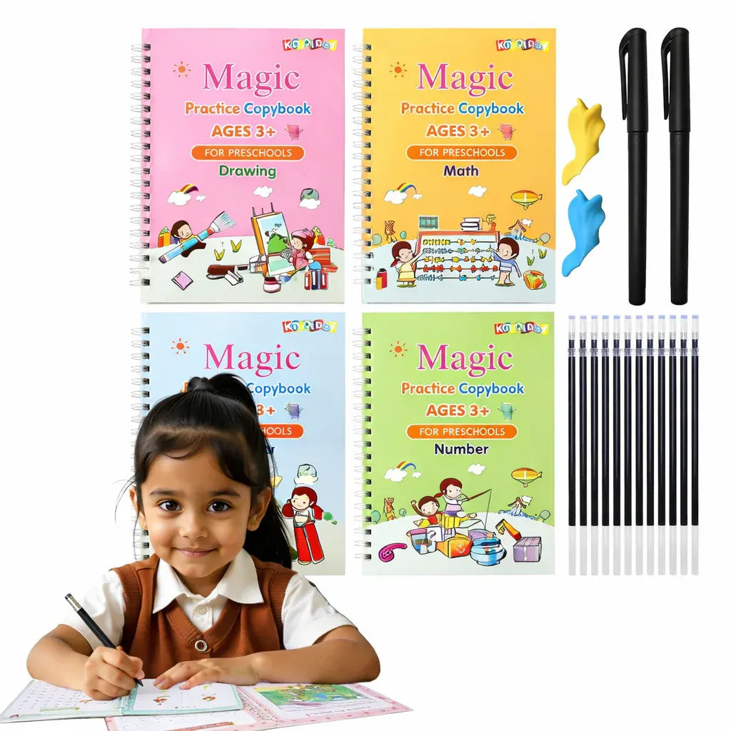 Magic Practice Copybook (4 Book + 10 Refill) (A-127)